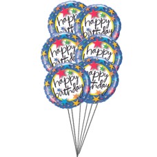 Ballons colorés (Ballons 6-Mylar et 6-Latex)