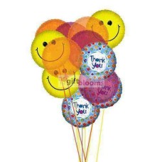 Merci Balloon Bouquet (Ballons 6-Mylar et 6-Latex)