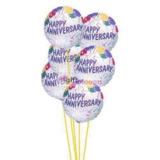 Ballons de souhaits d'anniversaire (ballons 6-Mylar et 6-Latex)