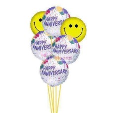 Souhaits et sourire ballons (Ballons 6-Mylar et 6-Latex)