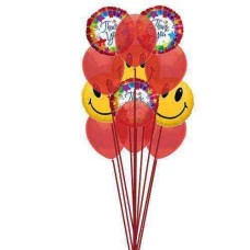 Merci avec le sourire (Ballons 6-Mylar et 6-Latex)