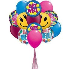 Wishes for Getwell - ballons (ballons 6-mylar et 6-latex)