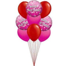 Ballons d'anniversaire riches (6 ballons en latex et 6-Mylar)