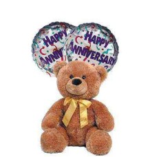 Anniversaire avec mon amour (Teddy+2 ballons)