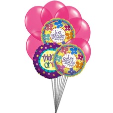 Vous êtes dans ma tête (3 ballons en latex et 3 ballons en mylar)