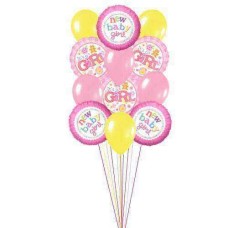 Belle ballons pour Lovely Baby (6 ballons Latex and 3 Mylar)