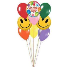 Smiley Home (6 Mylar and 6 Ballons Latex)
