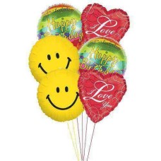 Ballons d'amour d'anniversaire