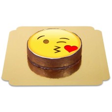 Gâteau Sacher Emoji Bisou
