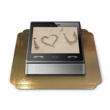 Cake-Photo Frame Theme Smartphone (Small ((20x14 cm) 6 parts))