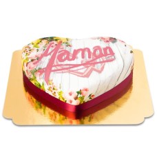 Spring Heart Cake for Moms (Medium ((25×24 cm)10 slices))