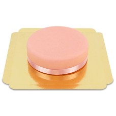 Gâteau rose avec ruban (moyen)