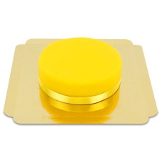 yellow cake with ribbon (Small (18 cm(6-8 slices)))
