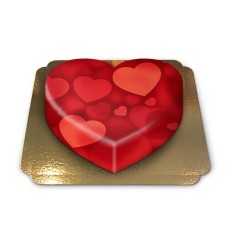 heart-shaped heart-cake (Medium ((25×24 cm)10 slices))