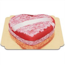 Heart Love Message Cake (Medium ((25×24 cm)10 parts))