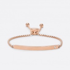 Bracelet en or rose en acier inoxydable