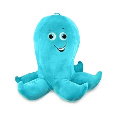Jouet en peluche drôle de calmar (bleu)