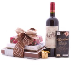 Vin rouge et bonbons