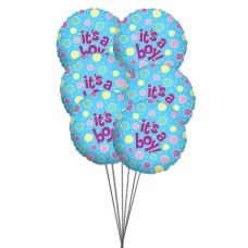 C'est un garçon (3 ballons en latex et 3 ballons en mylar)
