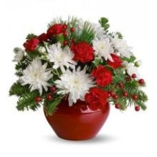 Arrangement rouge et blanc