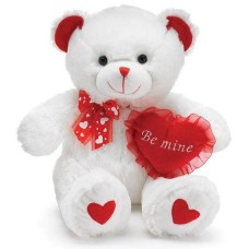 Grand ours en peluche blanc