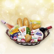 Fromage Et Panier À Vin