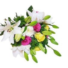 Bouquet de lys et roses