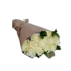 12 roses blanches