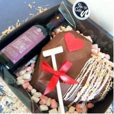 Coeur de chocolat cassable