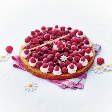 Tarte sablée aux framboises