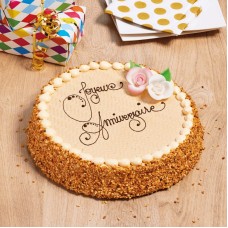 Inscription crème décorée (ronde)