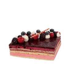 Gâteau mousse aux trois baies