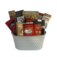 Panier cadeau touche d'or