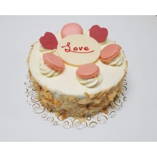 Gâteau court aux fraises (6 pouces portion 4-8)
