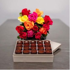 Roses Et Chocolats Noirs Prestige (220 g)
