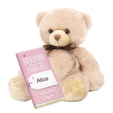 Peluche et fille Tablette de naissance