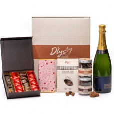 Coffret cadeau de chocolats et de champagne