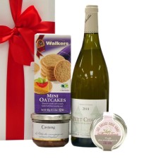Cadeau Apéritif Avec Chablis Blanc Et Délices Français