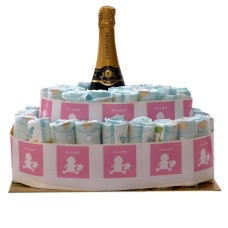 Pamper Cake C'est une fille avec du champagne