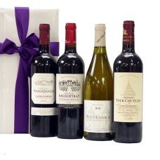 Quatre vins TOP français en cadeau promotionnel