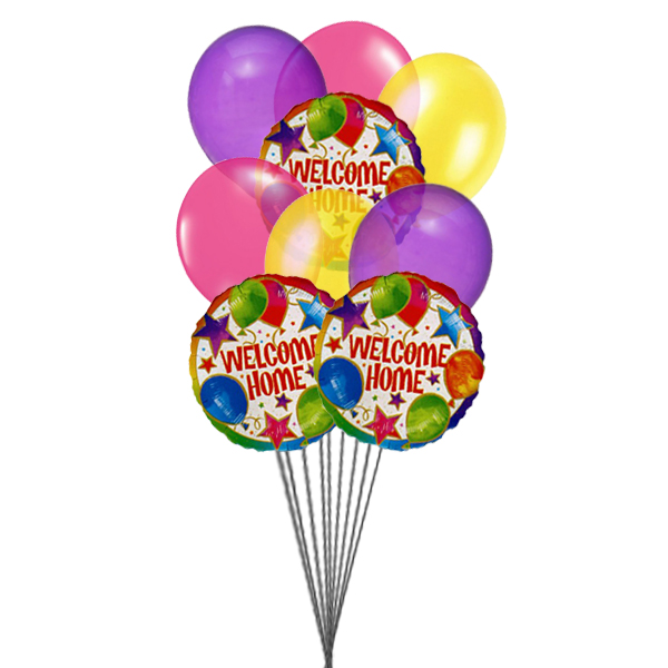 A Big home (6 Latex and 3 Mylar Balloons)