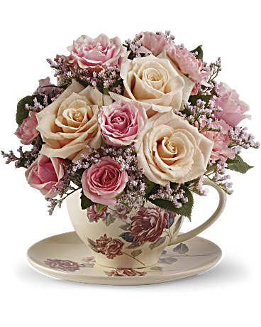 Bouquet de tasses à thé victoriennes (standard)