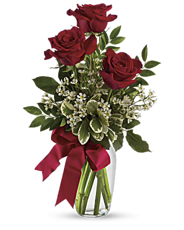 Bouquet de roses rouges "Pensées pour toi" (standard)