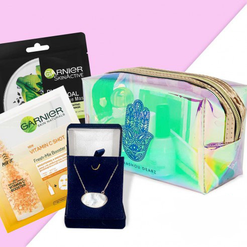 Coffret cadeau pendentif en pierre de perle