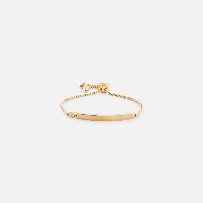 Bracelet en acier inoxydable avec glissière réglable