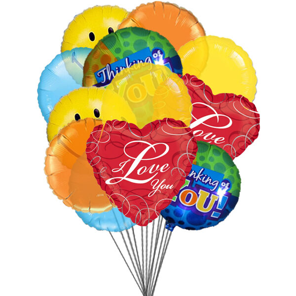 Beaux ballons (6 ballons en latex et 3-Mylar)