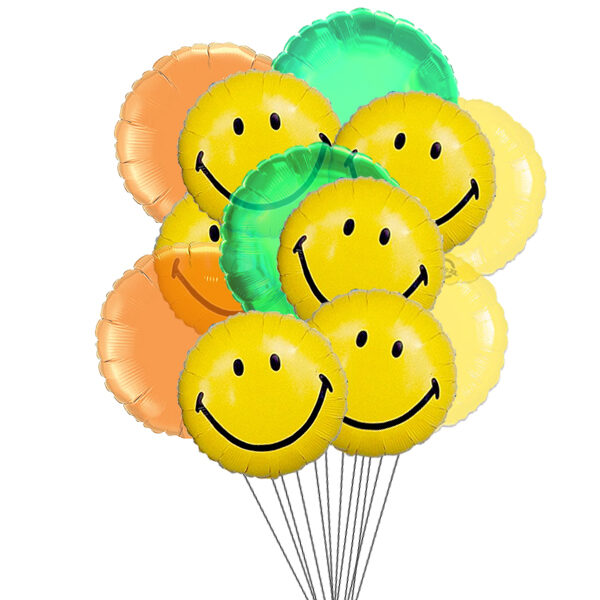 Larges ballons de sourire (6 Ballons Mylar)