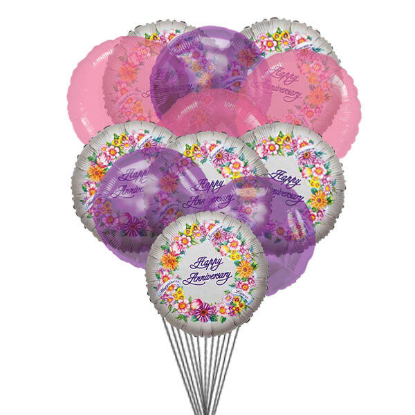 Ballons d'anniversaire joyeux (Ballons 6-Mylar et 6-Latex)