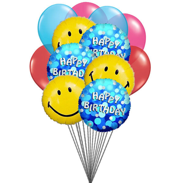 Ballons d'anniversaire spéciaux (6 ballons en latex et 6-Mylar)