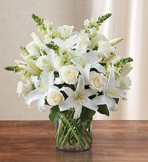 Classic All White Arrangement (Medium)